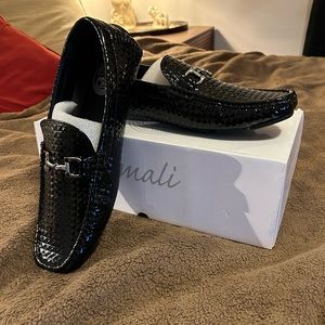 Brand New Black Aimali Driving Moccasins/Dress Shoes Men’s Size 9
